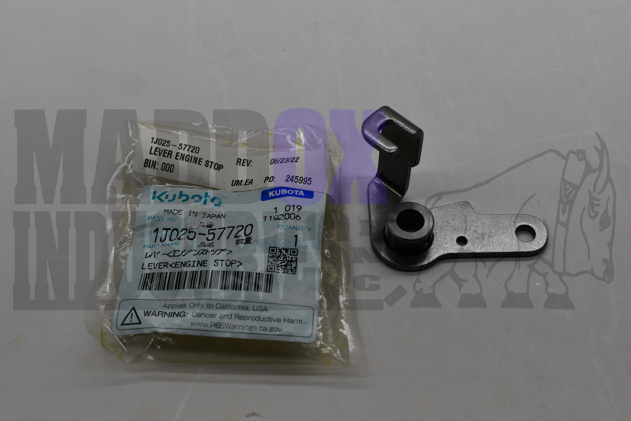 Kubota 1J025-57720 Lever
